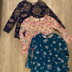 Hanna Andersson sz 100 (4T) long sleeve shirt fall bundle!